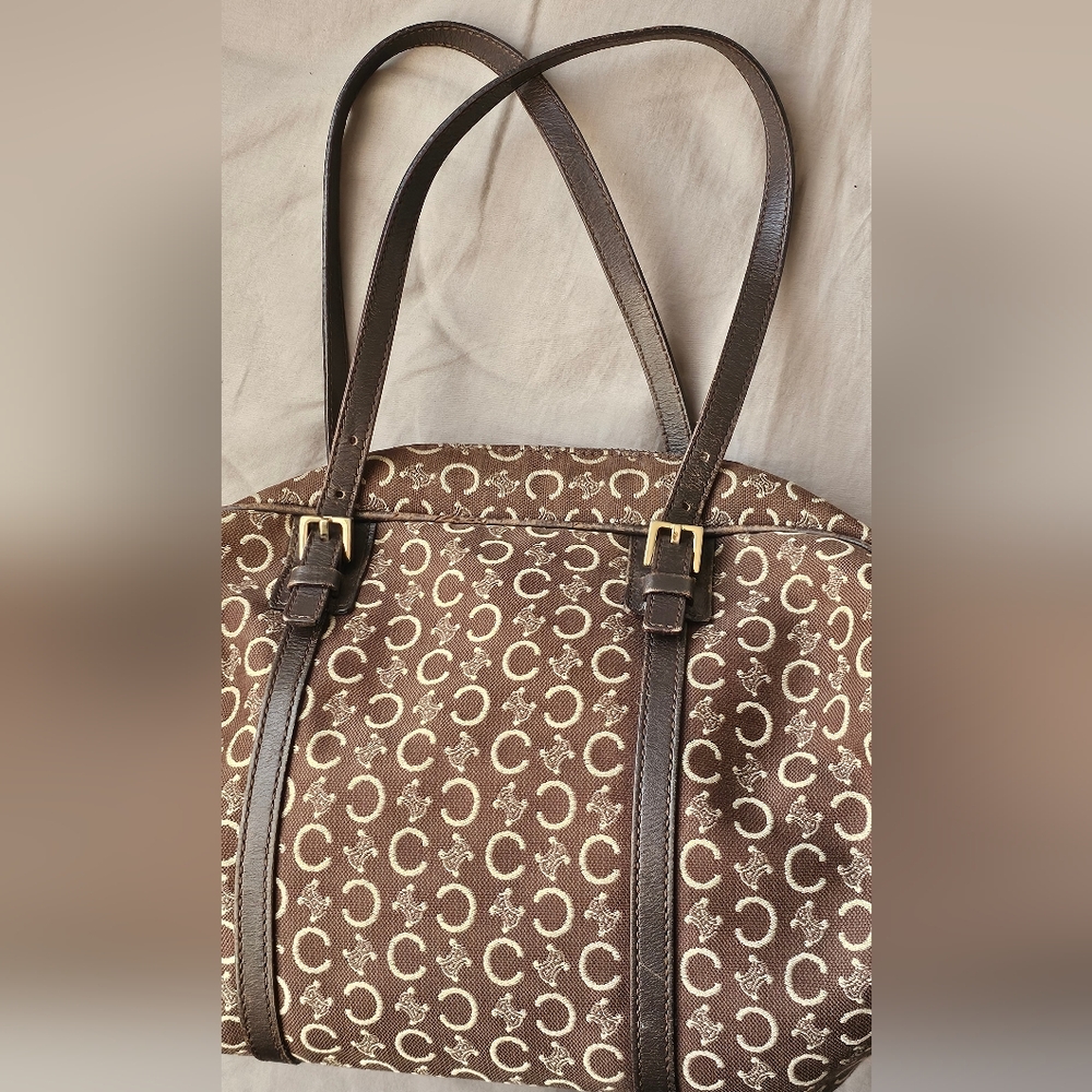 CELINE VINTAGE MACADAM BARREL BAG (FINAL SALE) - Picture 14 of 14